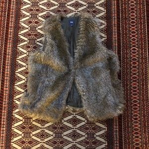 Gap faux fur vest